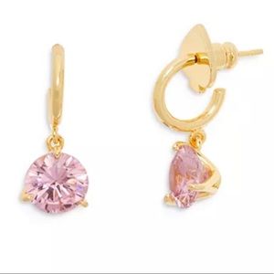 NWT♠️ Kate Spade Crystal Drop Huggie Earrings